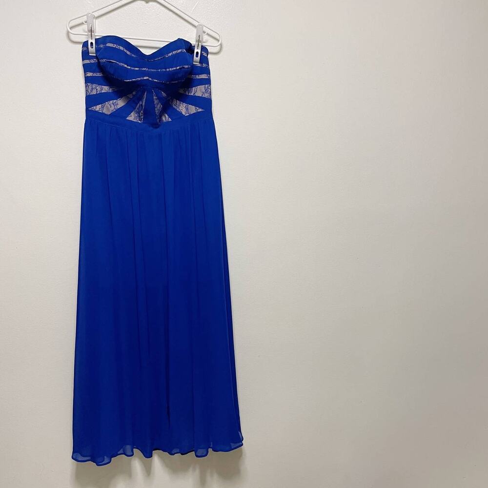 Aidan Mattox Blue Evening Gown